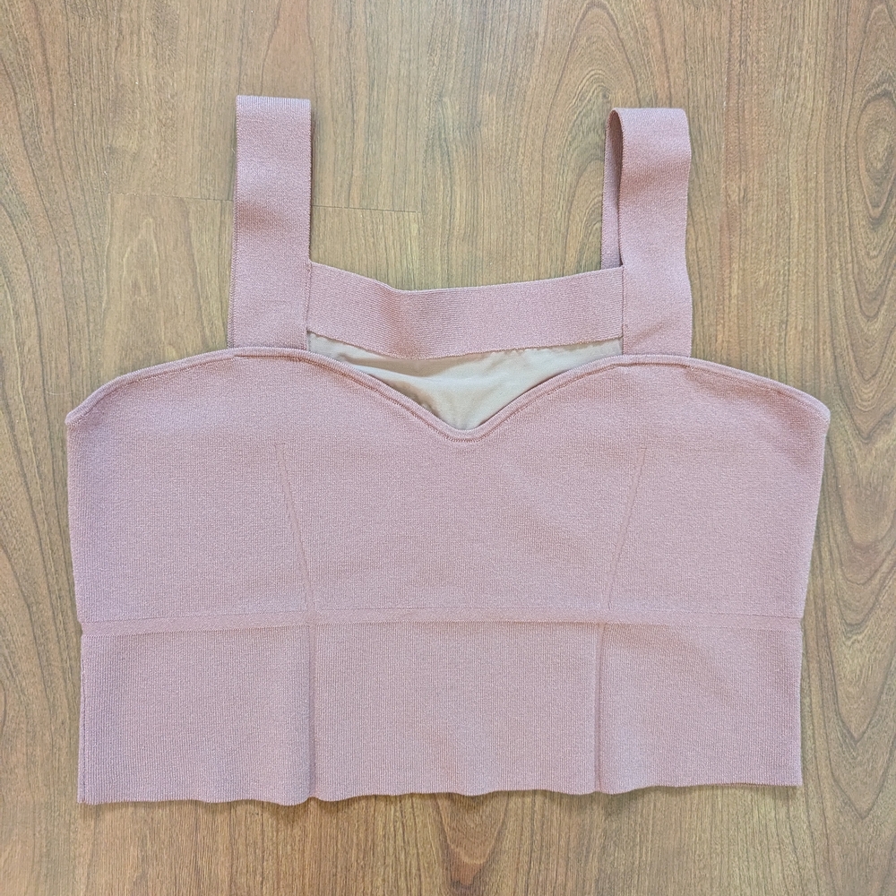 Express Pink Sweetheart Body Contour Top XL